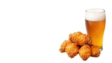 Crispy fried chicken delight bar setting food photography casual vibe