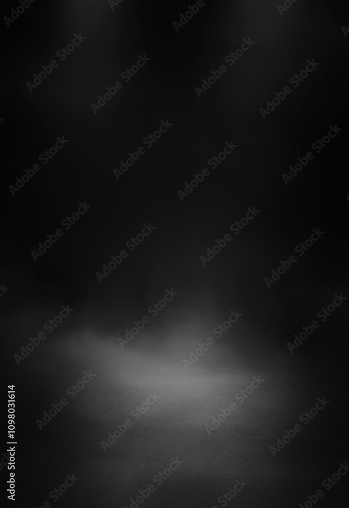 Poster empty gradient black backdrop studio floor for product display stage with abstract light space , bla