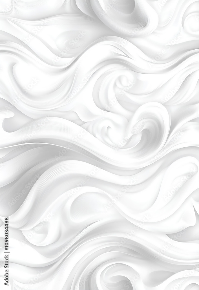 Poster abstract elegance background perfect silky white fabric texture with fluid wave patterns abstract wa