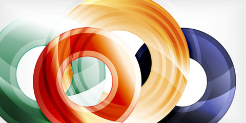 Circles, round elements, ring shapes premium background. Vector Illustration For Wallpaper, Banner, Background, Card, Book Illustration, landing page