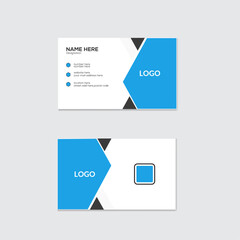 Creative and flat simple modern  Clean Business Card Template Design   
