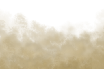 Dust sand soil smoke cloud particles isolated on transparent white background. Brown sandstorm smog sand dust explosion rising. Design elements, Blurred dust sand PNG	
