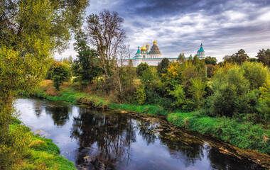 Obraz premium The New Jerusalem Monastery on the river Istra, Russia