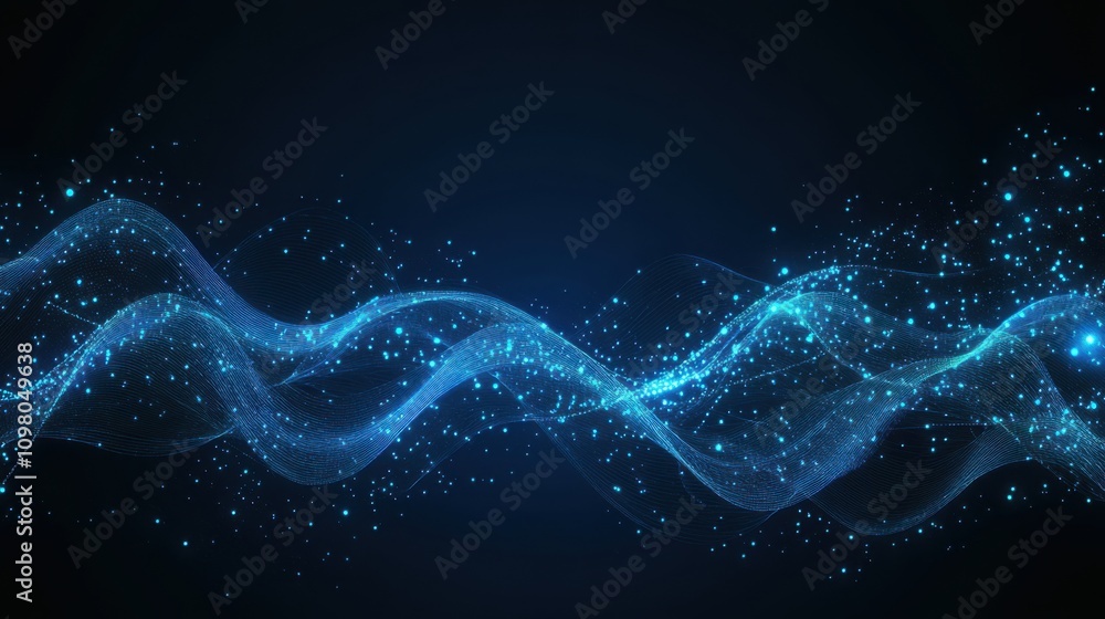 Aufkleber * depiction of network and internet communication concepts in a 3d illustration.
