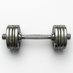 Fototapeta premium dumbbell isolated on white