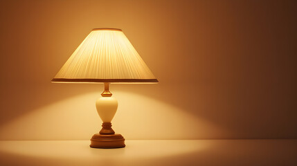 Table lamp in the spare room