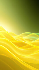 Fototapeta premium Seamless yellow and light green wavy lines forming a dynamic abstract pattern, abstract, seamless, pattern