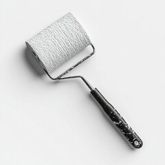 Obraz premium paint roller isolated on white