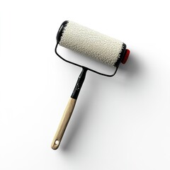 roller brush isolated on white background