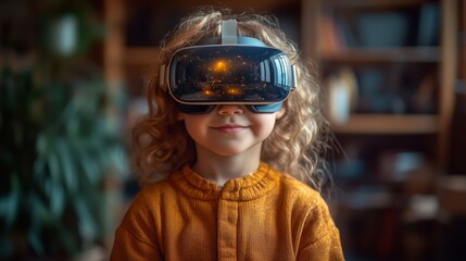 Child Engaging with Immersive Virtual Reality Technology
