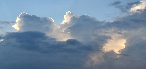 Blue sky and clouds for background