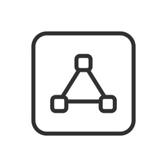 Anchor, triangle, select. Design and design tools icons. Modern, simple flat vector illustration for web site or mobile app