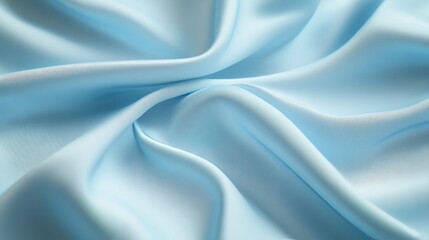 Obraz premium blue wavy silk background