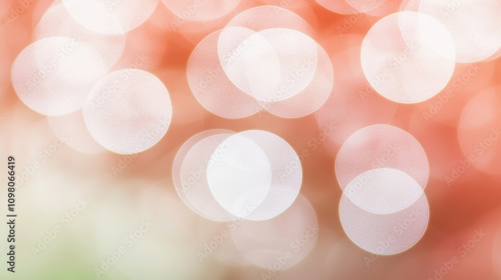 Poster vibrant abstract background with translucent bokeh effects in soft pastel hues for creative use
