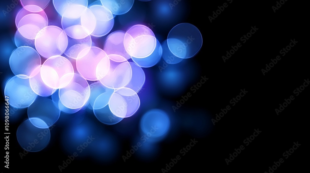 Poster vibrant digital background with colorful pixelated bokeh effects for modern design and creative proj