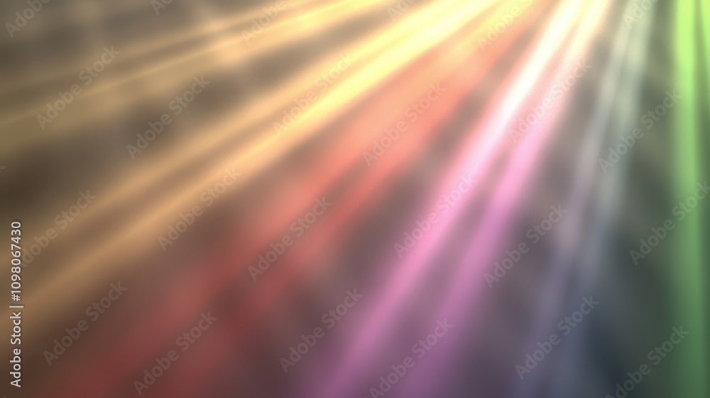 Poster Elegant Abstract Background Showcasing Flowing Light Rays in Soft Gradient Colors