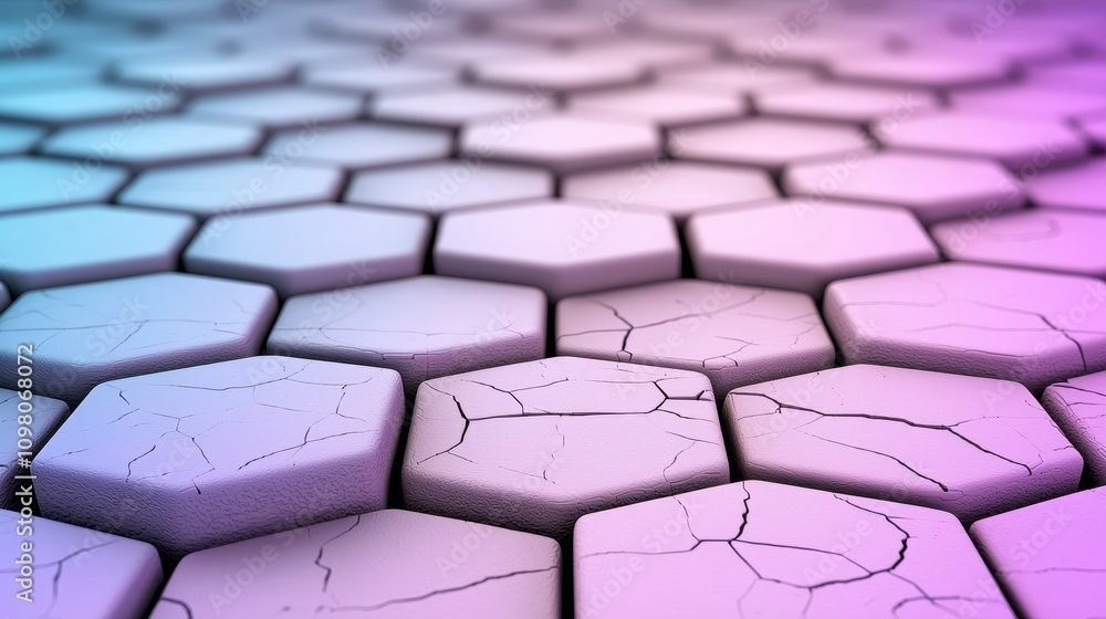 Poster dynamic abstract pixel blocks arranged in a creative pattern with a gradient background in a modern 