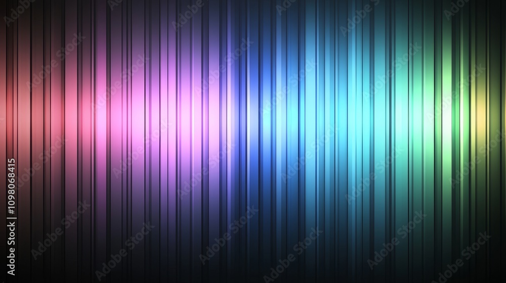 Poster vibrant abstract background with pixelated gradient in rainbow colors and vertical lines for creativ