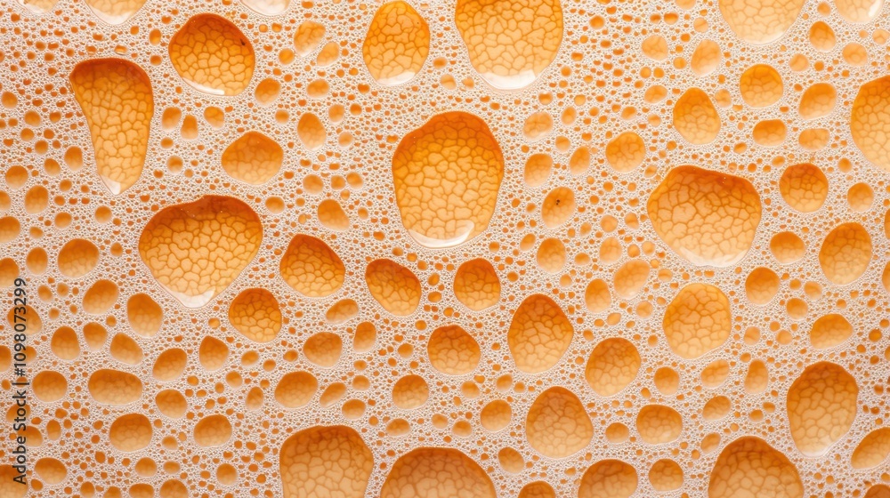 Poster vibrant and effervescent abstract texture of colorful bubbles and foam