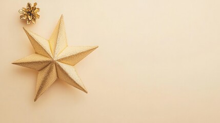 golden star on a white background