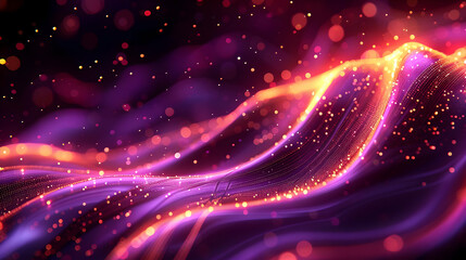 Obraz premium Abstract Background Purple Orange Glow