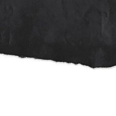 piece of ripped black paper with torn edge