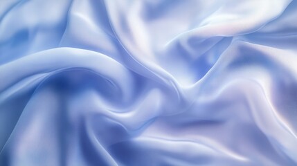 Obraz premium blue smooth wavy silk background