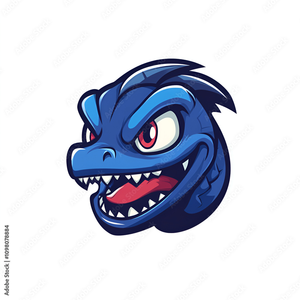 Poster dynamic logo design featuring an intrinsic mascot for a gaming channel in a modern digital environme