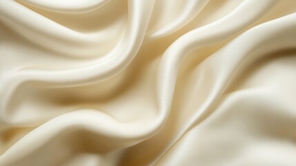 Obraz premium wavy cream silk background