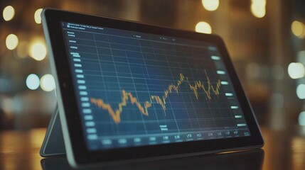 Housing market chart display showing fluctuations and trends in property prices, reflecting economic stability and investment opportunities.