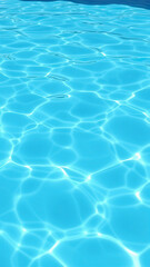 Fototapeta premium clear blue pool water with a subtle wave effect from a nearby beach, beach, peaceful, natural, serene