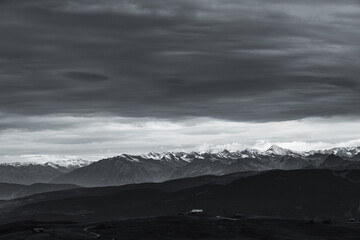 Fototapeta premium Panoramic view of the Dolomites in Italy.