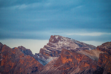 Naklejka premium Panoramic view of the Dolomites in Italy.