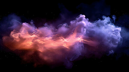 Fototapeta premium Abstract Background Nebula Purple Orange