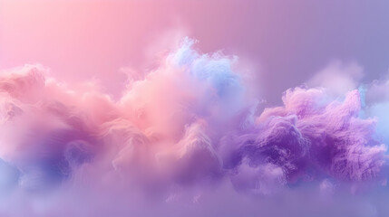 Fototapeta premium Abstract 3D Purple Pink Cloud Background Illustration