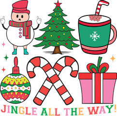 RETRO CHRISTMAS SUBLIMATION BUNDLE ,CHRISTMAS ,CHRISTMAS PNG