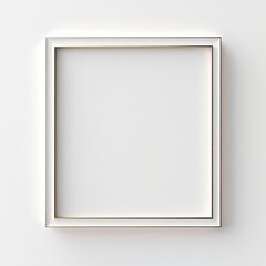 Obraz premium Gold and white 3D framed circle.
