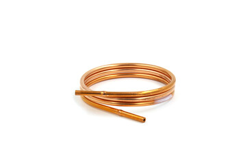 Fototapeta premium Capillary Tube in Air conditioning for the white background