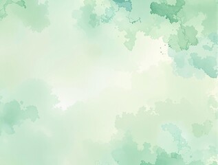 Obraz premium Pastel green watercolor background with subtle texture, serene ambiance, soft foliage