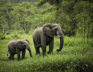 Obraz premium elephant in the jungle