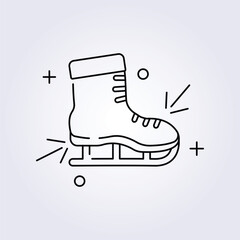 santa ski boots icon vector illustration design