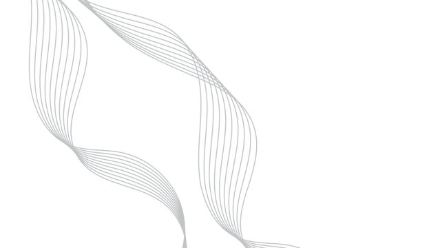 Wavy line white abstract background