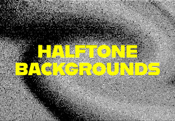 Black and White Halftone Backgrounds