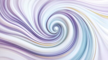 Obraz premium A mesmerizing swirl of soft pastel colors, blending purples and blues in a fluid, abstract design.