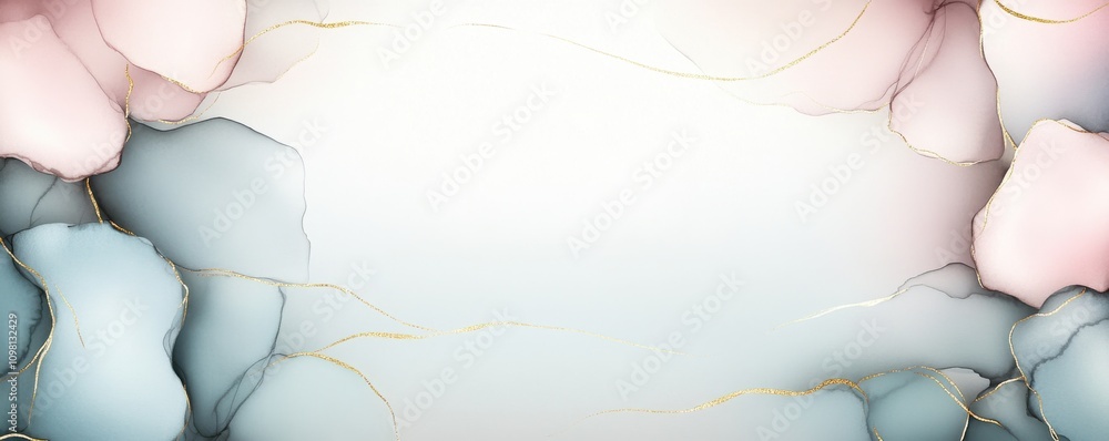 Poster a soft, abstract background featuring delicate pastel colors blending harmoniously, creating a calm 