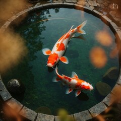 koi fish in water