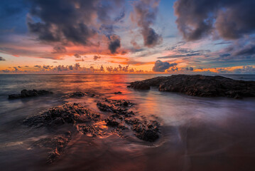 Sunset at the beach of Khao Lak. Thailand