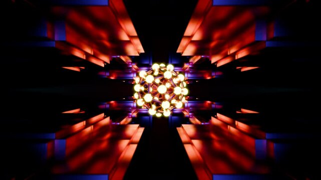 Experience a kaleidoscope of colors in this rhythmic VJ loop