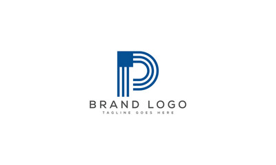 Obraz premium letter P logo design vector template design for brand.