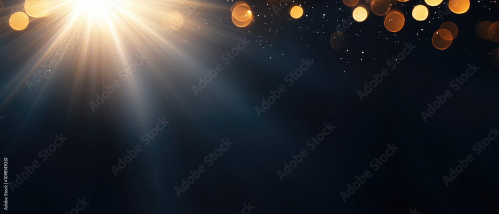 Poster radiant white light flare with gentle prismatic effects, a luminous backdrop enhancing visual depth 
